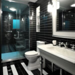 small bathroom with modern style ai generated