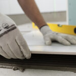 tiler working renovation apartment 3